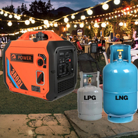 Dual-Voltage 110V/220V Haushalts-Benzingenerator, leise, 2kW 3kW 5kW, Einzylinder-Motor mit Auto-Start und Elektrostarter