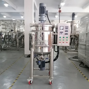 100L dung tích nhỏ xà phòng lỏng dầu gội đầu nhũ hóa trộn bể nhớt sáp vỏ bọc sưởi ấm <span class=keywords><strong>homogenizing</strong></span> KHUẤY TRỘN Máy trộn - Product Image 2