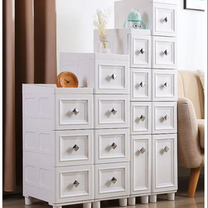 22Cm Cao Đa Hai Lớp Lưu Trữ Ngăn Kéo Nhựa Quần Áo Tủ Cho Phòng Khách Mỏng Lưu Trữ Tủ Ngăn Kéo - Product Image 1