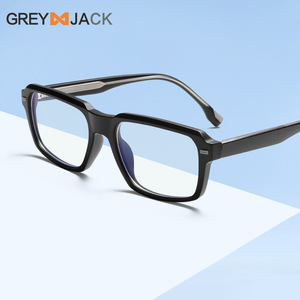 Monture de lunettes rectangulaire Mi-Nail TR90 K068OP avec protection anti-lumière bleue, verres plano unisexe à pont moyen, lentilles AC - Product Image 4