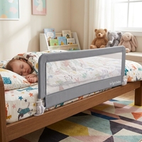 Lit de voyage pliable Brightbebe pour bébé avec barrière latérale en métal certifiée EN 120x50x42cm pour nourrissons et tout-petits