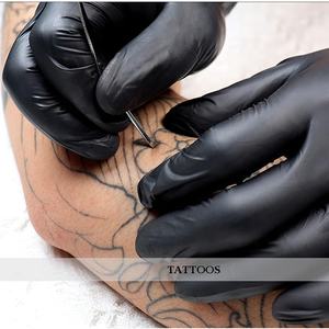 مستحضرات التجميل صبغة شعر سوداء للاستعمال مرة واحدة في التنظيف قفازات مرنة من كلوريد البولي فينيل - Product Image 3