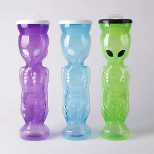 800ml Alien Yard bardak buz Slush cam çevre dostu PET plastik Yard bardaklar