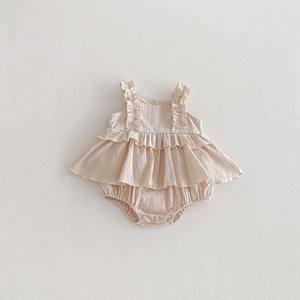 Vestido de verano sin mangas para niña 2026, pelele con volantes y tirantes, mono de una pieza a <span class=keywords><strong>la</strong></span> moda - Product Image 6