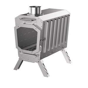 เตาแคมป์ปิ้งพับได้แบบพกพา น้ำหนักเบา กะทัดรัด ทนทาน ใช้ฟืน เตาแคมป์ปิ้งสแตนเลส - Product Image 2