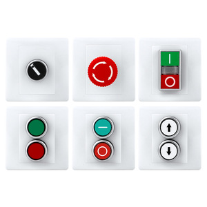 <b>Push</b> <b>Button</b> <b>Switch</b> Wall Mounted Concealed 86 Type 1NO Screw Terminal Plastic IP40 - Product Image 2