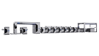 Machine d'impression flexographique multifonctionnelle à grande vitesse FM-TS650-1450 pour étiquettes, 4/5/6/7/8/9/10 couleurs, pour impression rouleau à rouleau