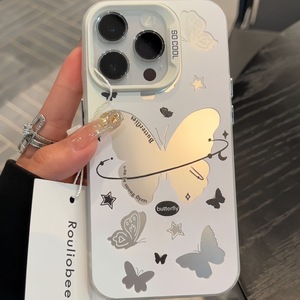 เคสโทรศัพท์มือถือลายผีเสื้อโปร่ง ดีไซน์สร้างสรรค์ ทันสมัย เหมาะสำหรับ iPhone 17 16 15 14 13 12 - Product Image 5