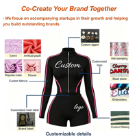 Vêtements d'été pour femmes, ensembles de streetwear personnalisés, ensembles de sport, veste zippée à coutures contrastées et short, ensemble 2 pièces, survêtement pour femmes