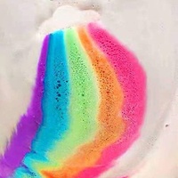 Vente en gros personnalisée bombe de bain naturelle 150g Fizzy Kid blanche arc-en-ciel à la lavande pour se détendre vegan biologique meilleure bulle de luxe de marque privée