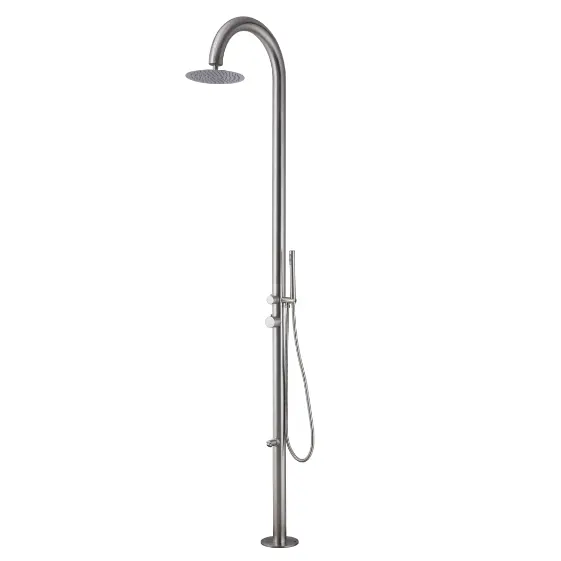 Lano Stainless Steel Frestanding Praia Jardim Piscina Stand Outdoor Shower Column