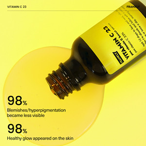 เซรั่มวิตามินซี 23% ความเข้มข้นสูง ยี่ห้อ FRANKLY คุณภาพเยี่ยมจากเกาหลี ช่วยให้ผิวขาวกระจ่างใส ลดเลือนจุดด่างดำ ขนาด 30 มล. - Product Image 2