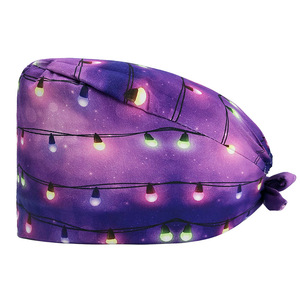 Cappello da Infermiere in Cotone 100% con Fascia Antisudore, Berretto da Lavoro Stampato Traspirante e Regolabile, Cappello da Medico Unisex per Ospedali e Cliniche - Product Image 5