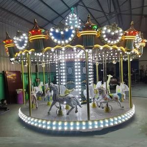 Manège de parc d'attractions économique et attrayant, carrousel électrique 12/16 places, manège pour enfants à vendre - Product Image 4