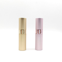 Vente en gros bouteille de pulvérisation d'atomiseur ronde en aluminium rechargeable portable 8 10 15 20 ml contenant de décantation vide recharge de bouteille de parfum
