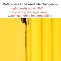 Bâche résistante imperméable jaune pliable de PVC de vente chaude pour le tissu de couverture de camion de tente tissé
