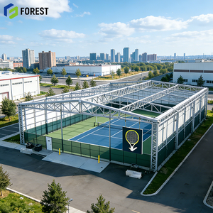 Excelente Pabellón Deportivo Comercial de Acero para Alquiler, Multifuncional, para Tenis, Baloncesto, Voleibol, Uso Escolar - Product Image 1