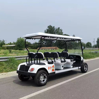 Voiturette de golf électrique NUEN, trois rangées, six places, nouvelle énergie, moteur 3500W, véhicule de loisirs dédié pour terrains de sport et zones touristiques
