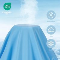Couette légère et écologique OEM pour l'été, respirante, lavable, unie, garnie de polyester, pour la maison et l'hôtel