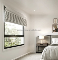 Fenêtre de chambre à coucher Fenêtre d'auvent en aluminium de grande taille Fenêtre et porte en aluminium à rupture thermique pour maison australienne