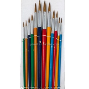 Ensemble de pinceaux de peinture d'artiste <span class=keywords><strong>aquarelle</strong></span> en poils de <span class=keywords><strong>mouton</strong></span> noir de haute qualité pour la peinture de détails fins - Product Image 2