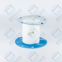 Connecteur flexible cylindrique à bride MOLE PURF Seeflex 060ES 3 voies femelle en polyuréthane de qualité alimentaire résistant pour usage industriel