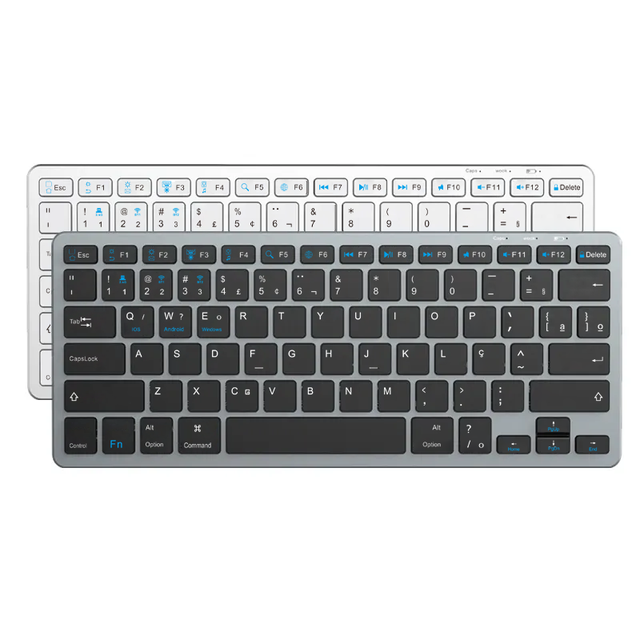 Ultra-Thin Portable Rechargeable Wireless Keyboard for Office Computer Laptop Tablet Three-Channel Three-in-One Solution