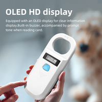 WYUAN W90A 134,2 KHz lector RFID de etiquetas de animales portátil de mano de KHz para mascotas, gatos, perros, peces, ganado, ovejas, microchip escáner inalámbrico ISO11784/85