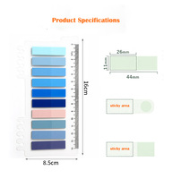 GemFully Bureau et école Mini notes autocollantes transparentes Coffret cadeau Petits blocs-notes promotionnels avec notes autocollantes pour le bureau