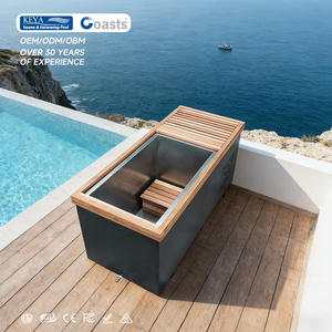 Hochwertiges Edelstahl-Kaltwasserbecken mit Kühler für Heim-Spa-Entspannung Outdoor-Eisbadewanne - Product Image 1