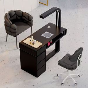 <span class=keywords><strong>Table</strong></span> de manucure pour <span class=keywords><strong>salon</strong></span> de beauté avec lampe LED, collecteur de poussière, tiroir, armoire, poste de travail pour ongles, vente en gros, fourniture OEM - Product Image 5