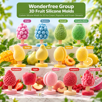 Fabricant de boîtes d'emballage transparentes pour desserts glacés, conteneur thermoformé personnalisé, plateau en plastique PET pour glaces 3D virales