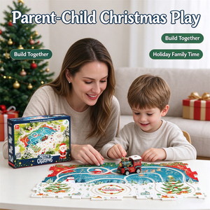 Treno <span class=keywords><strong>Giocattolo</strong></span> di Natale all'Ingrosso Direttamente dalla Fabbrica, Set Treno di Natale, Pista Puzzle di Natale, <span class=keywords><strong>Giocattolo</strong></span> Treno su Pista, Treno di Babbo Natale - Product Image 5
