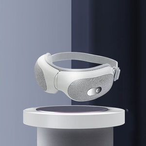 Rechargeable <b>Heated</b> Eye Massager With Infrared Therapy For Stress Relief And Sleep Improvement Gray Color Type C <b>USB</b> Charging - Product Image 5