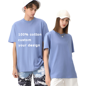 OEM transferts sérigraphiés personnalisés t-shirts vierges pour dtg coton t-shirt graphique grande taille épaules tombantes t-shirt surdimensionné pour hommes - Product Image 2