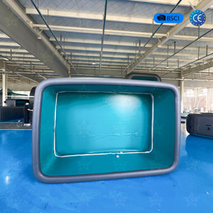 <span class=keywords><strong>Piscine</strong></span> hors sol géante de <span class=keywords><strong>5</strong></span> <span class=keywords><strong>pieds</strong></span> de profondeur, pliable, <span class=keywords><strong>gonflable</strong></span>, avec poignées, pour la natation en plein air - Product Image 4