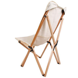 Chaise longue pliable en tissu bois massif, fauteuil d'extérieur pliable Portable avec motif papillon, idéal pour le camping, le barbecue, la pêche, le voyage, la <span class=keywords><strong>plage</strong></span> ou la randonnée, offre spéciale - Product Image 2