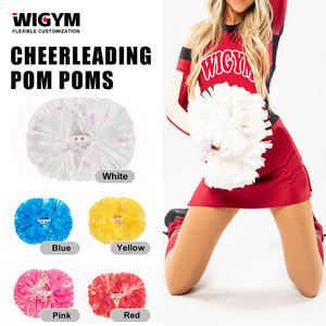 Venta caliente Mango de bastón de metal naranja 4 "6" 8 "10"-<span class=keywords><strong>Pompones</strong></span> de porristas - Product Image 2