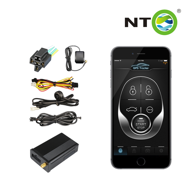 NTO 4G GSM LTE 2-Way Car Alarm System Vibration Alarm Remote Control Engine Car Alarm System
