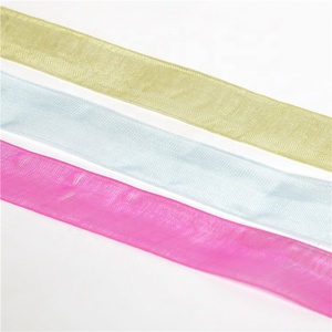 Ruy Băng Cho Quà Tặng Bọc Tái Chế Chất Lượng Dập Nổi Logo Phẳng Dệt Đan Tùy Chỉnh Organza <span class=keywords><strong>Ribbon</strong></span> Với Logo - Product Image 3
