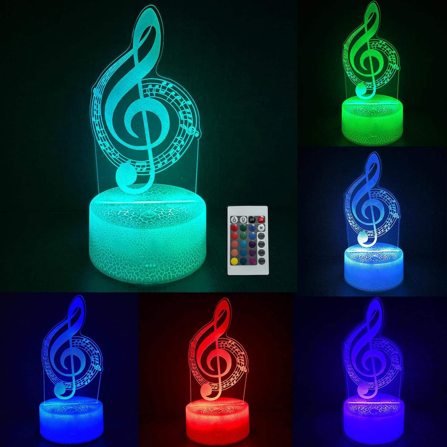 16 color black base with remote