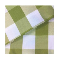Nappe rectangulaire moderne en polyester 100% tissé, motif à carreaux vert frais, personnalisable, anti-taches et résistante aux hautes températures, 54''x84''