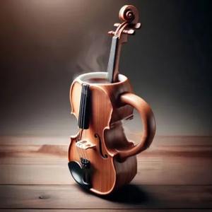 Tasse à café en forme d'instrument de musique, tasse créative, ornement en résine, cadeaux merveilleux et intéressants - Product Image 2