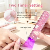 Lampe UV pour ongles NLY10D Mini 3W LED, lampe de séchage rapide pour ongles, rechargeable, portable, lampe triangulaire, sécheuse à ongles professionnelle