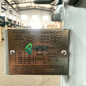 Transformador Monofásico de Montaje en Poste ANSI IEEE C57.12.20, 13.8kV a 120/240V, Cumple con la Normativa del Departamento de Energía (DOE), Distribución Aérea, 15kVA-167kVA - Product Image 4