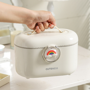 Sesame hộp lưu trữ di động cho các mặt hàng nhỏ đồ trang sức phụ kiện Son môi mỹ phẩm nhựa tổ chức riêng biệt lớp lưu trữ bin - Product Image 1