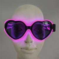 Saint Valentin Coeur Bachelorette Party Lunettes Fluorescent Rave Festival Girl Light Lunettes Neon Party Favor Lunettes de soleil