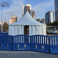 Tente de réception personnalisée pour exposition, mariage, fête, imperméable, type gazebo, chapiteau, fournie par la Chine