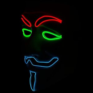 LED V wie Vendetta Maske <span class=keywords><strong>Anonymous</strong></span> Guy Fawkes Halloween-Maske <span class=keywords><strong>Hacker</strong></span> - Product Image 4