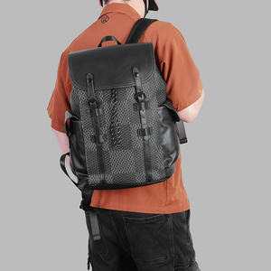 Nouveau Sac à Dos Tendance pour Homme, Léger, Vintage, Décontracté, Grande Capacité, en PU Premium, Imperméable, pour Ordinateur Portable et Voyages d'Affaires - Product Image 4